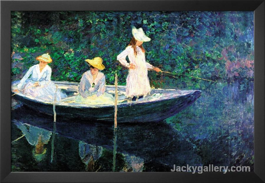 Women Fishing by Claude Monet paintings reproduction
